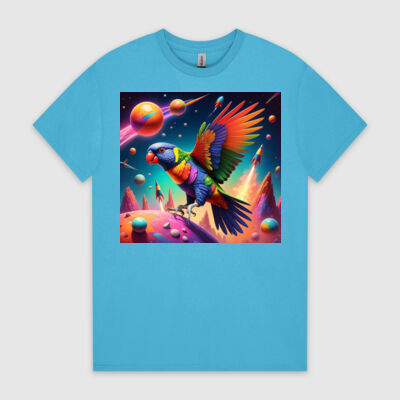 Special - Mens Heavy Tee - Space Lori Flying Thumbnail